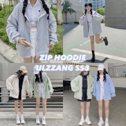 [VIDEO] ÁO NỈ DÂY KÉO TAY PHỒNG HÀN QUỐC (ảnh thật/sẵn)